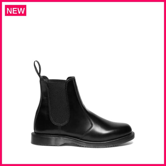 Leather Chelsea Ankle Boots, Flat Heel, Pull-On Style, Everyday Wear